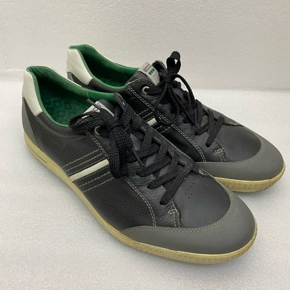 ECCO Biom Hybrid 3 Golf Shoe Gray Leather Hydromax Spikeless  ECCO HYDROMAX Golf Gray Black Leather Lace Up Athletic Shoes Men’s 46 US 12/12.5